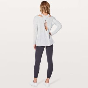 NWT lululemon back into it long sleeve size 12